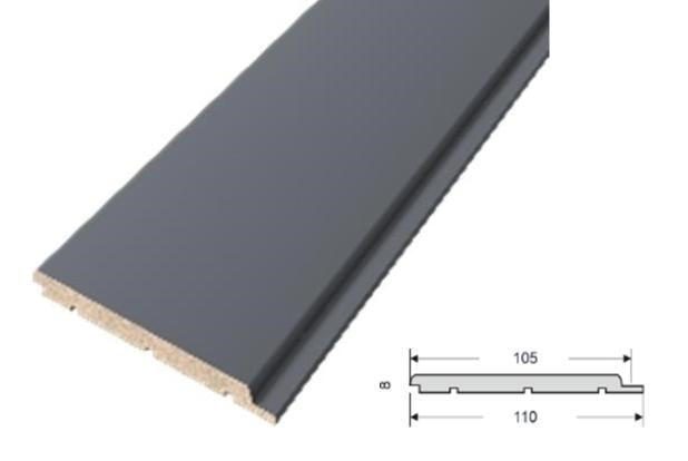 Doghe Listelli in MDF colore Grigio  mis. 120 x 8 x 2750 mm - OFFERTISSIMA!