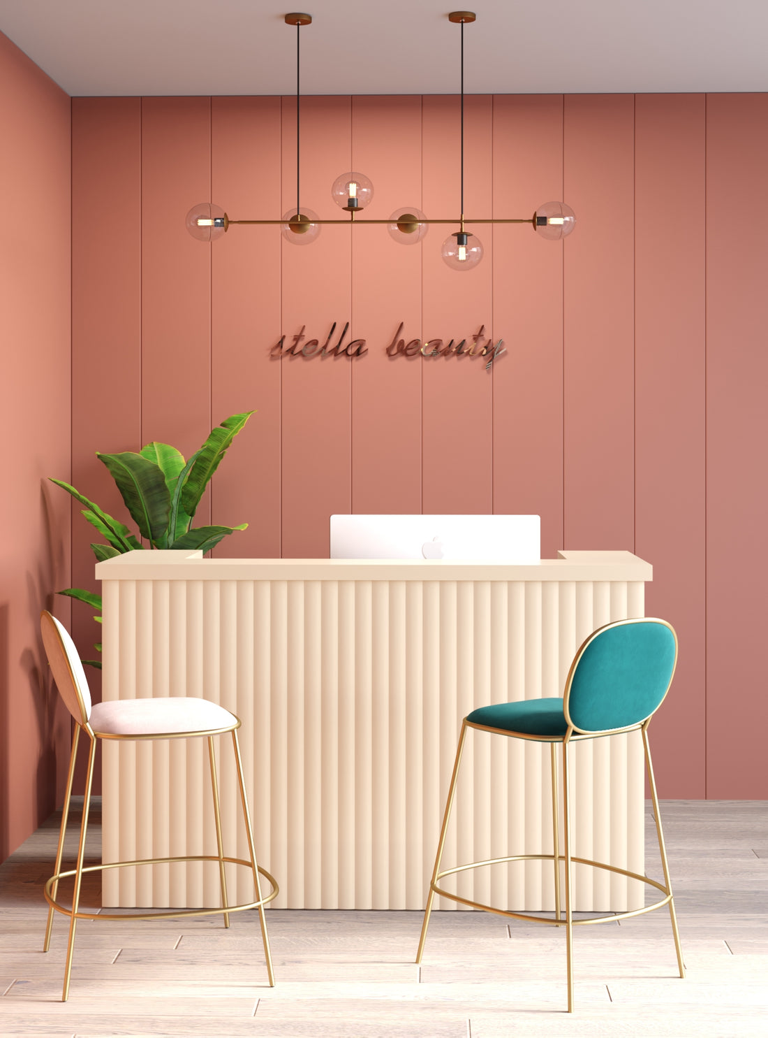 Doghe Listelli in MDF colore Rosa  mis. 120 x 8 x 2750 mm - OFFERTISSIMA