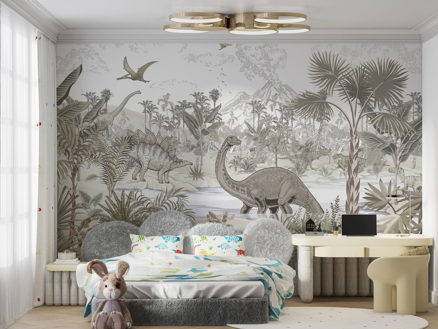Carta da Parati al MQ Dinosafari Rimura Italian Design