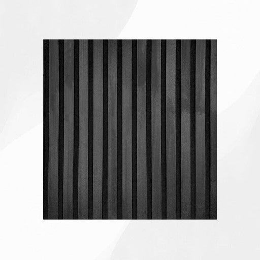 Listelli Euroacustic in MDF Nero mis. 275 cm x 60 cm modello FLESSIBILE