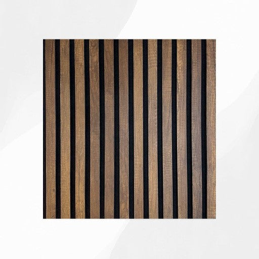 Listelli Euroacustic in MDF Noce Scuro mis. 275 cm x 60 cm modello FLESSIBILE