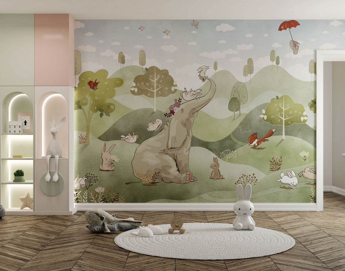 Carta da Parati al MQ Elephant Hill Rimura Italian Design