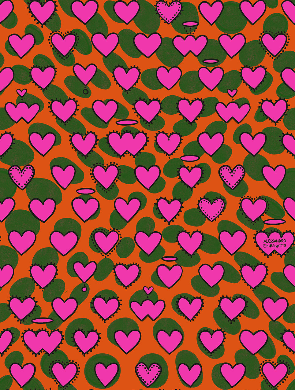 Carta da Parati EnriquezLand Alessandro Enriquez PSYCO CUORI