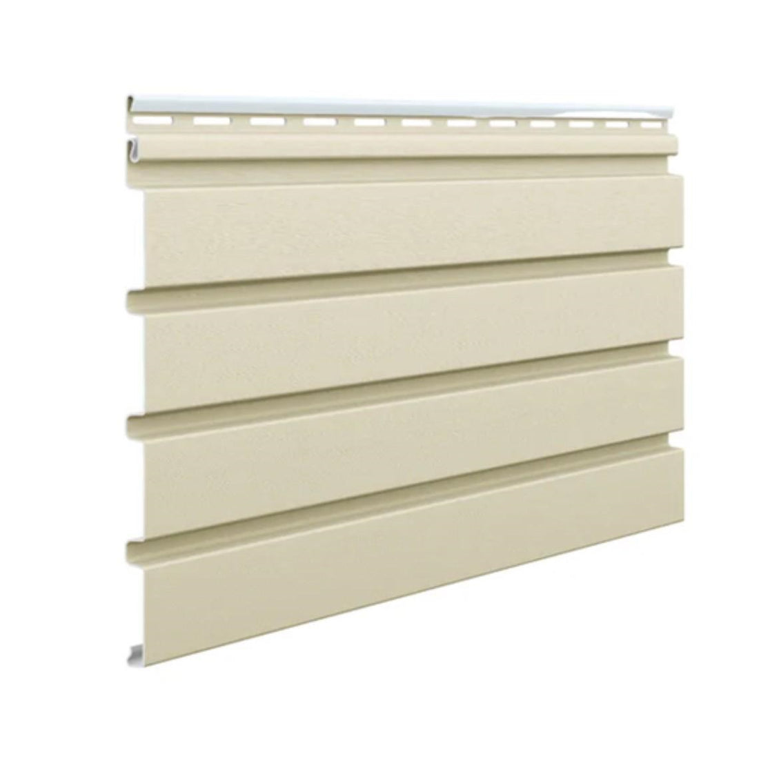 Pannello doghe per esterni FRONTO in PVC-U colore BUTTERCREAM 295X28,3X1,2 cm