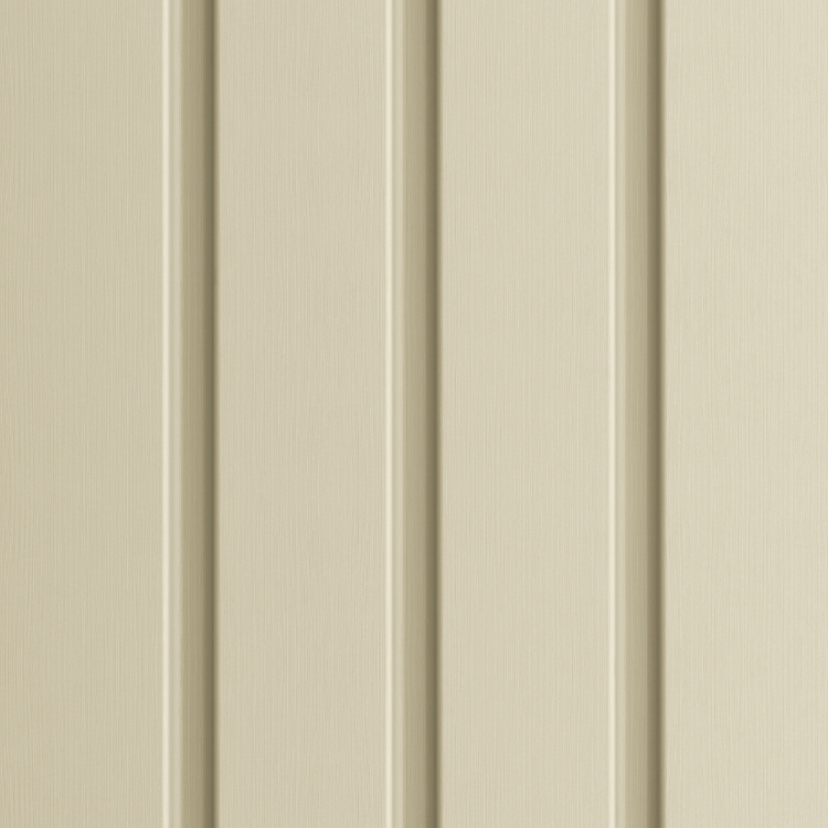 Pannello doghe per esterni FRONTO in PVC-U colore BUTTERCREAM 295X28,3X1,2 cm