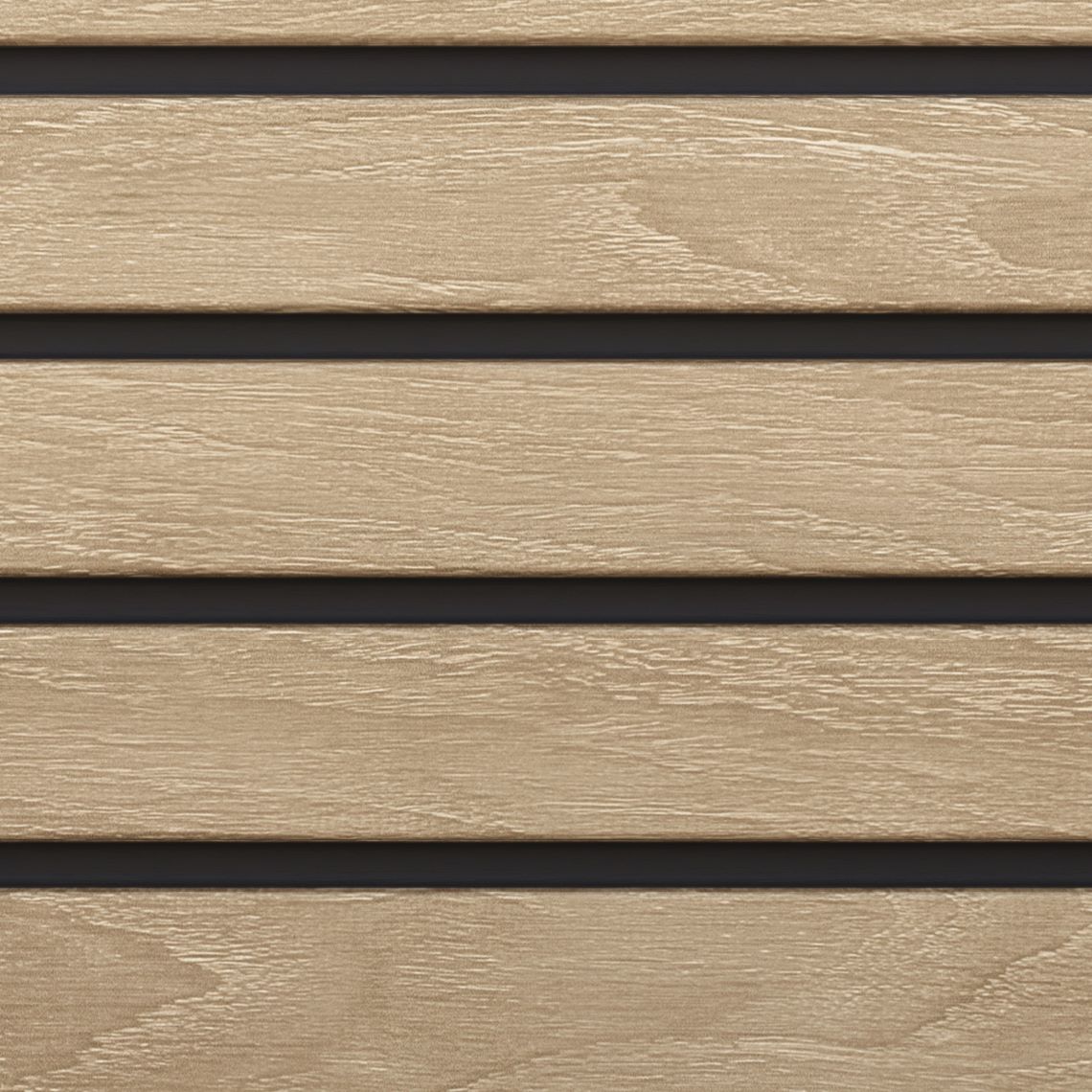 Pannello doghe per esterni FRONTO in PVC-U colore BLACK OAK 295X28,3X1,2 cm