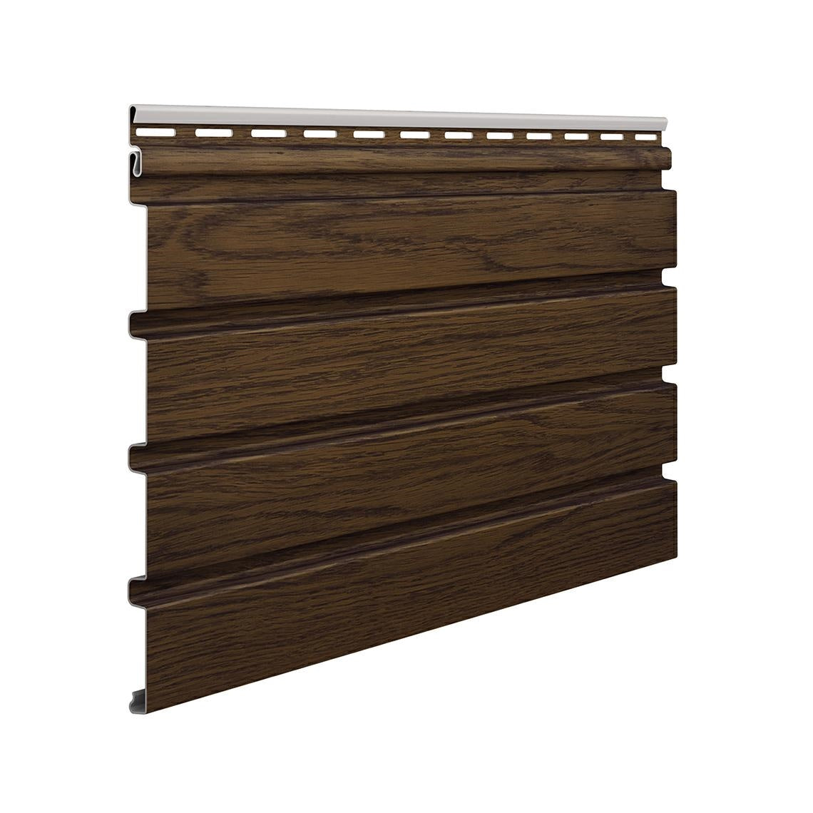 Pannello doghe per esterni FRONTO in PVC-U colore WALNUT 295X28,3X1,2 cm