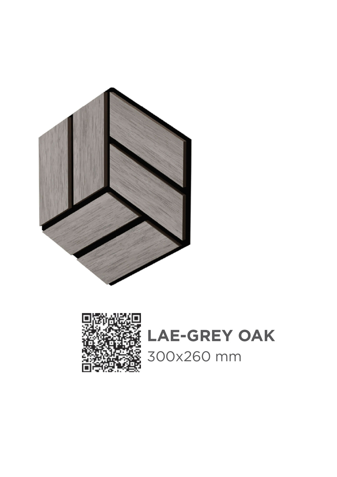 Pannello acustico Lymer Exagon Ard Italia 30 cm x 26 cm colore GREY OAK