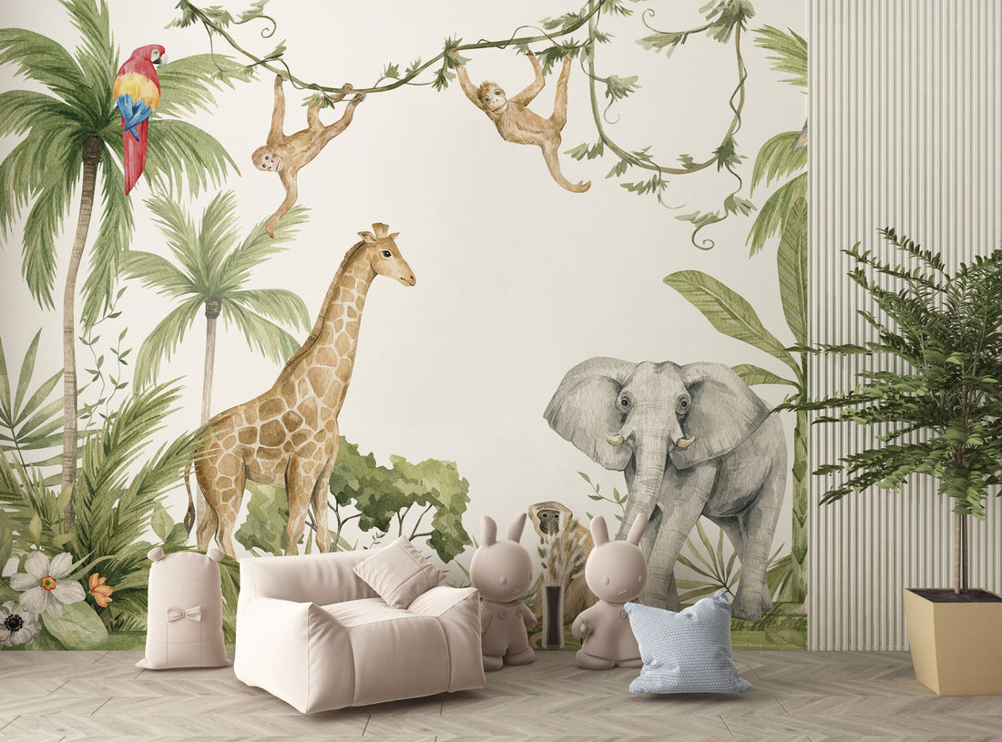 Carta da Parati al MQ Happy Monkeys Rimura Italian Design