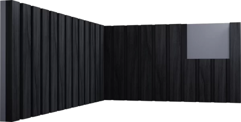 Doghe in polimero Ard Italia JC1189 Black Oak misura 2800x120x12 mm