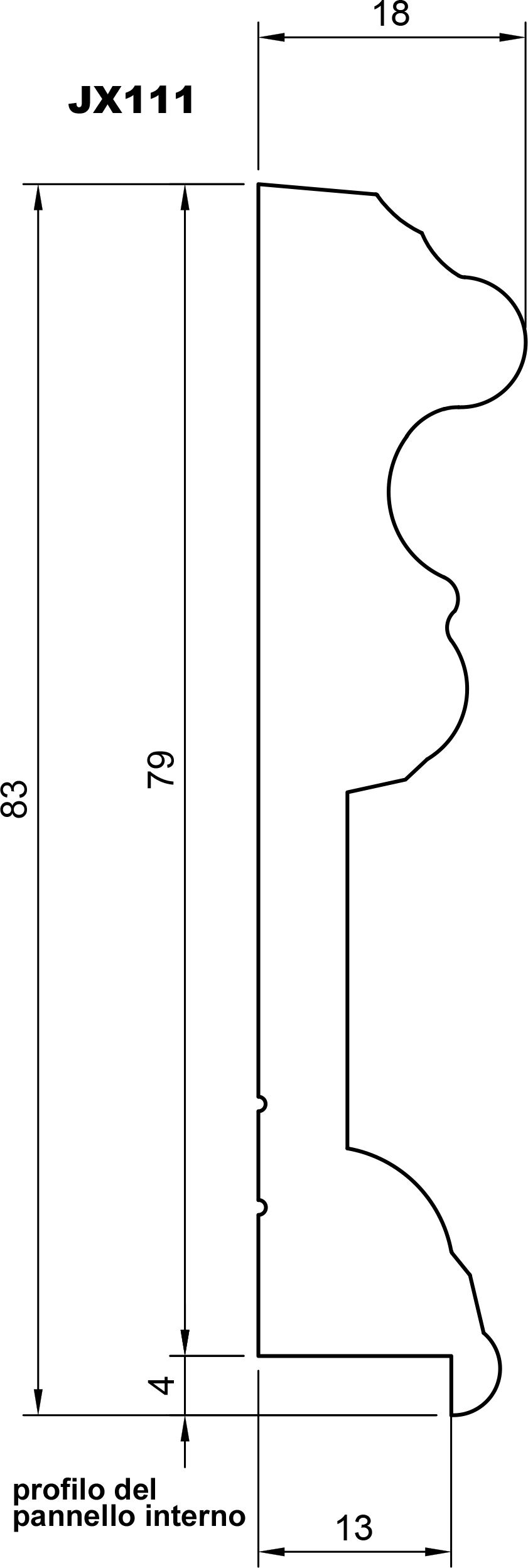 Pannello Preassemblato per  Boiserie polimero Ard Italia  misura 80x55 cm