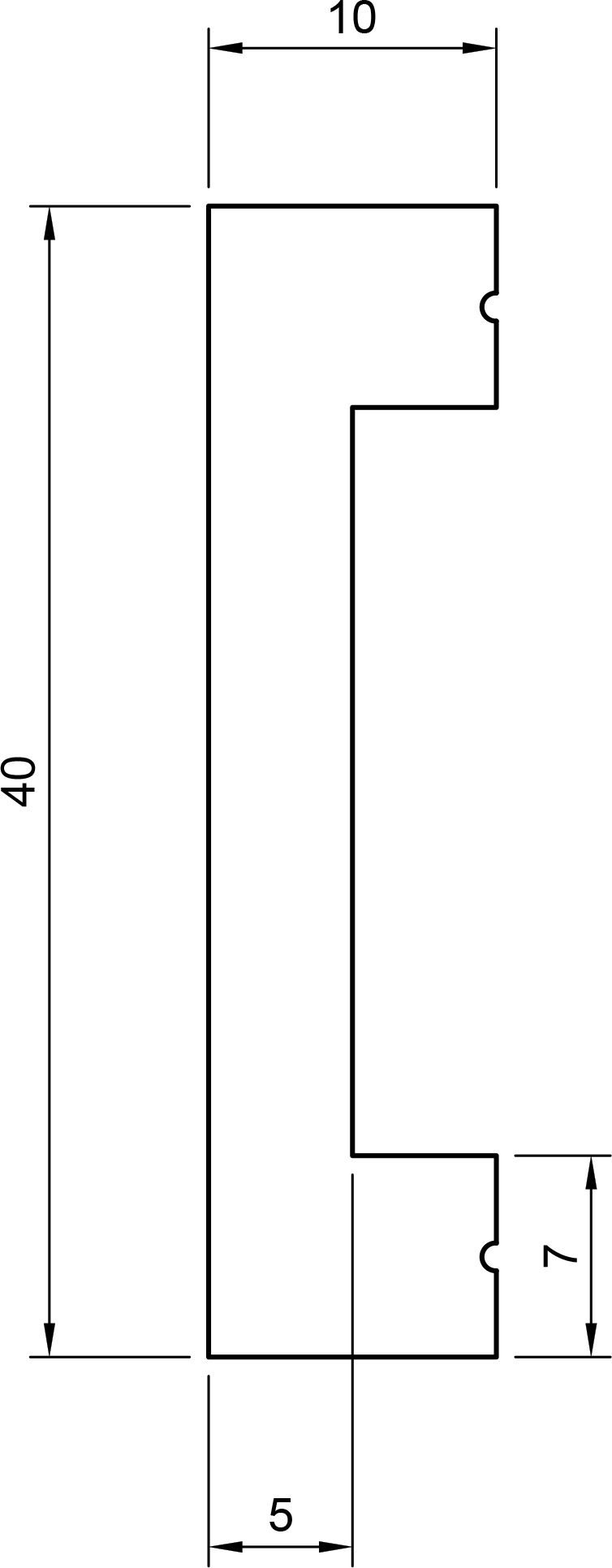 Cornice in polimero Ard Italia JX139 misura 2000x40x10 mm