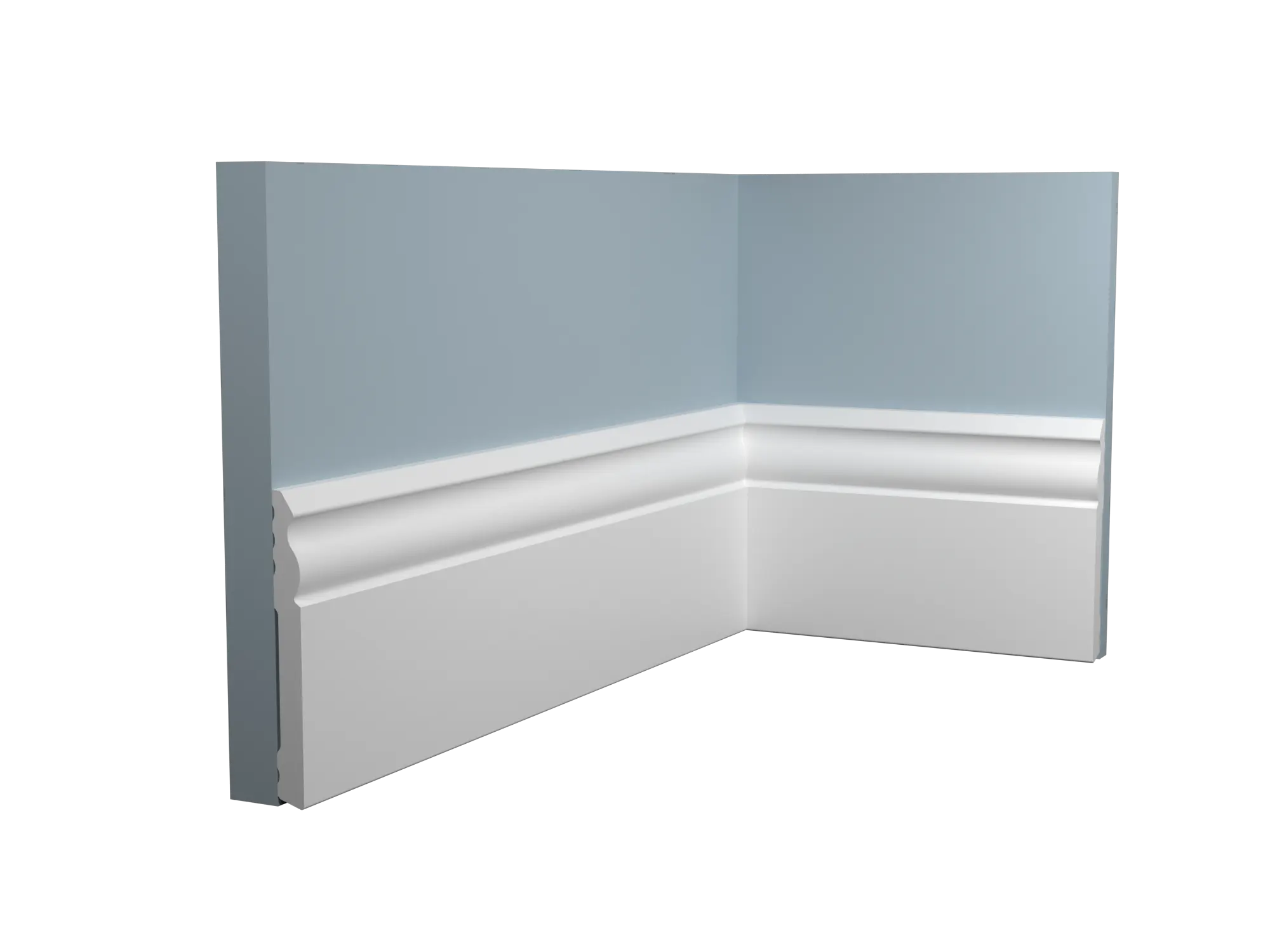 Battiscopa in polimero Ard Italia JX266 misura 2000x10x100 mm