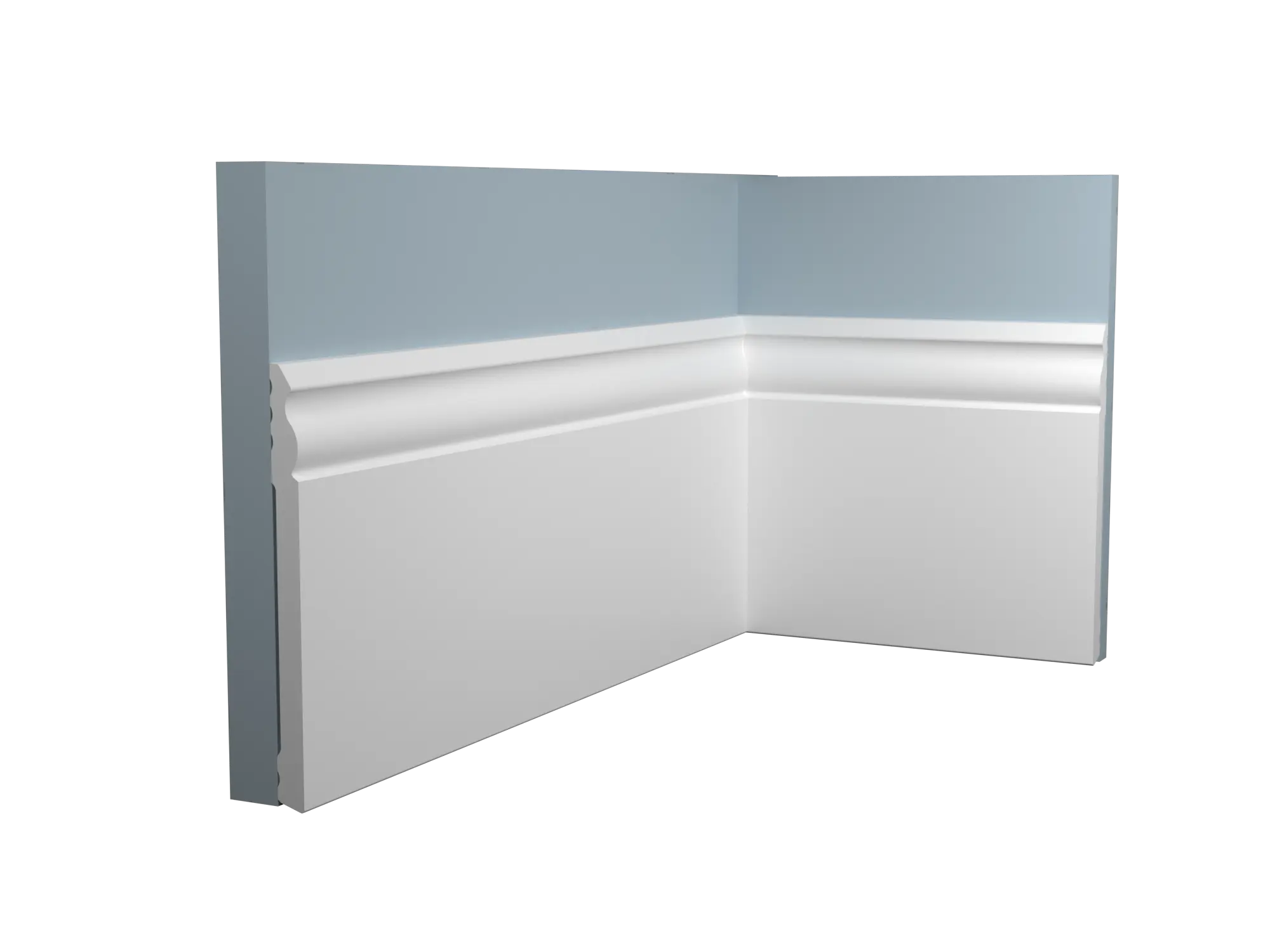 Battiscopa in polimero Ard Italia JX268 misura 2000x10x140 mm