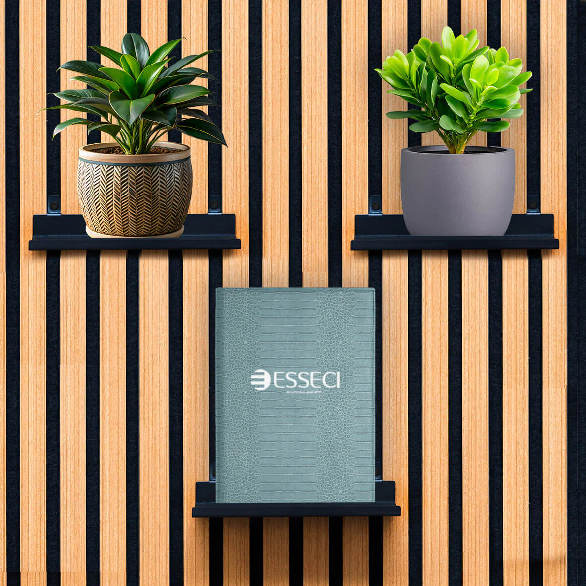 Kit Accessori Pannelli Fonoassorbenti Mensola e 2 ganci Esseci