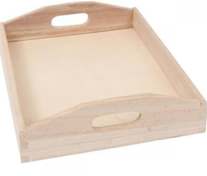 Vassoio in legno misura 37 cm x 23,5 cm x 5,5 cm KL6 Stamperia OUTLET