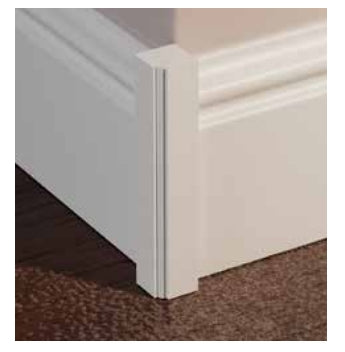 Chiusura angolare per battiscopa in polimero Ard Italia KT423 misura 2,3 cm x 2,3 cm x 25 cm