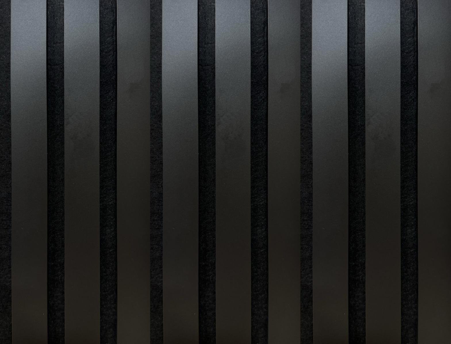 Listelli acustici in MDF Nero mis. 278 cm x 60 cm modello FLESSIBILE