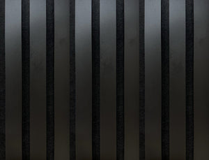 Listelli acustici in MDF Nero mis. 278 cm x 60 cm modello FLESSIBILE