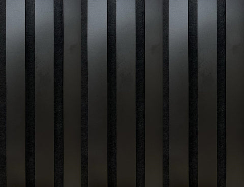 Listelli acustici in MDF Nero mis. 278 cm x 60 cm modello FLESSIBILE
