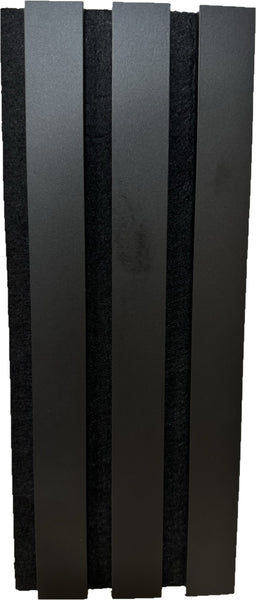 Listelli acustici in MDF Nero mis. 278 cm x 60 cm modello FLESSIBILE