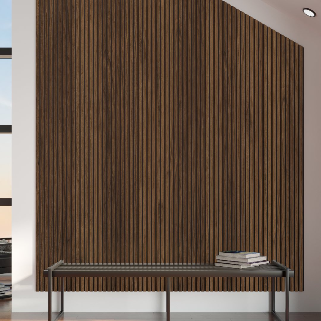Listelli acustici in MDF Catania mis. 278 cm x 60 cm modello FLESSIBILE