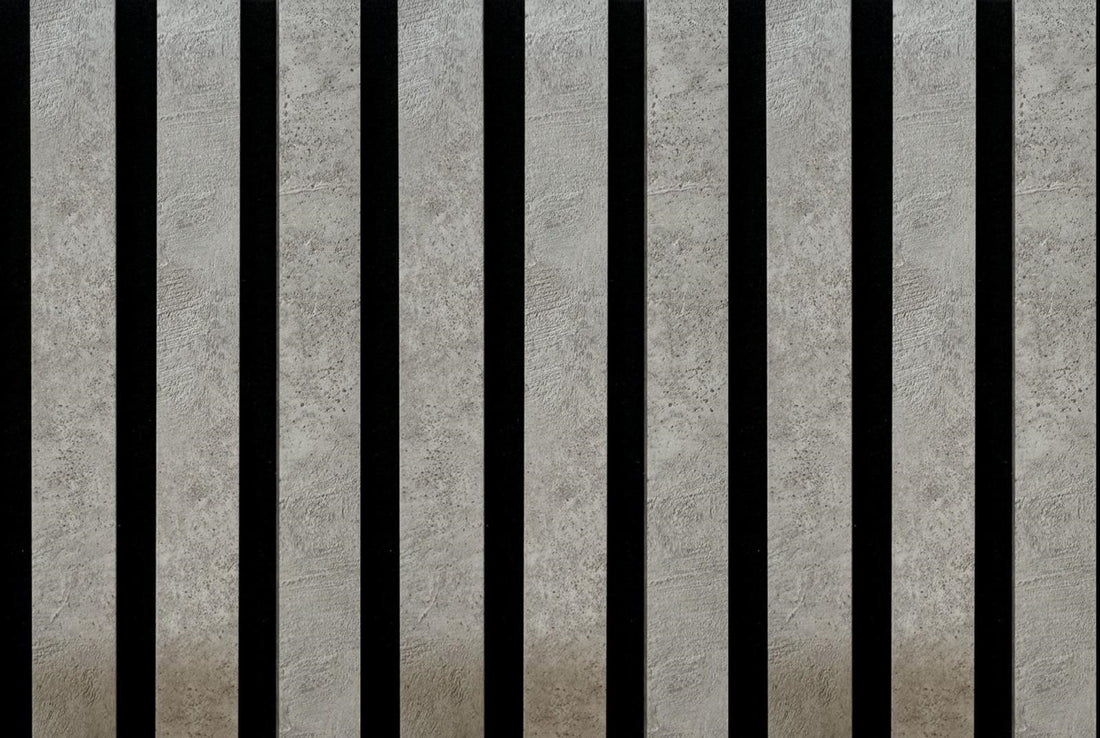 Listelli acustici in MDF Grigio mis. 278 cm x 60 cm modello FLESSIBILE