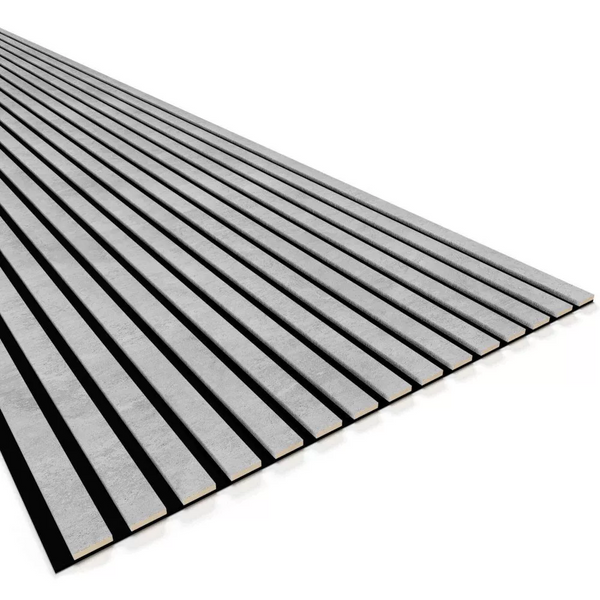 Listelli acustici in MDF Grigio mis. 278 cm x 60 cm modello FLESSIBILE