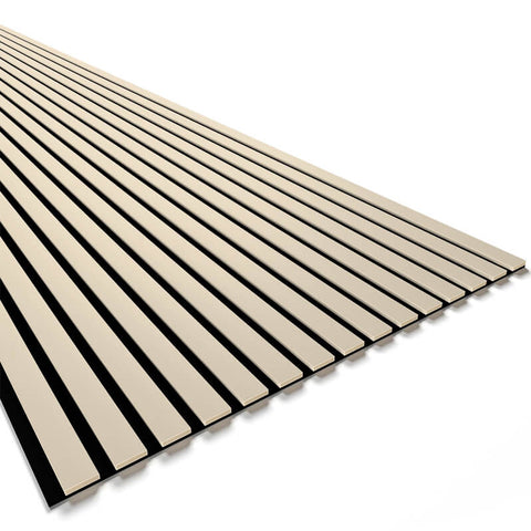 Listelli acustici in MDF Beige mis. 278 cm x 60 cm modello FLESSIBILE