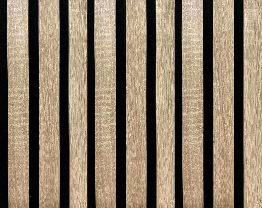 Listelli acustici in MDF Legno Naturale mis. 278 cm x 60 cm modello FLESSIBILE