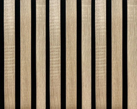 Listelli acustici in MDF Legno Naturale mis. 278 cm x 60 cm modello FLESSIBILE
