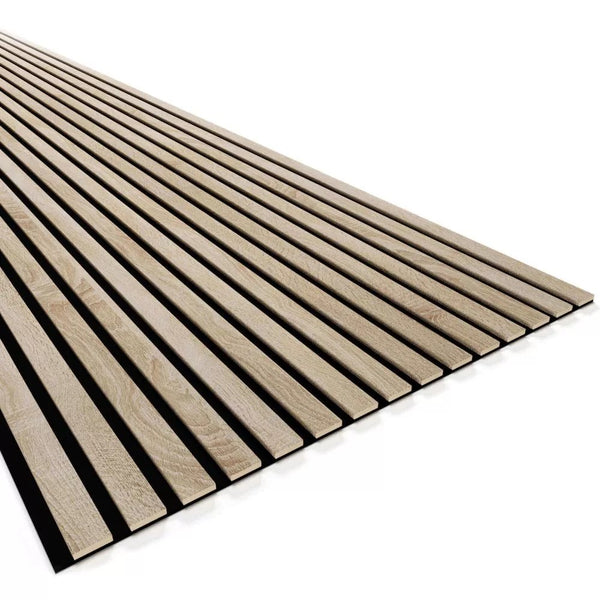 Listelli acustici in MDF Legno Naturale mis. 278 cm x 60 cm modello FLESSIBILE