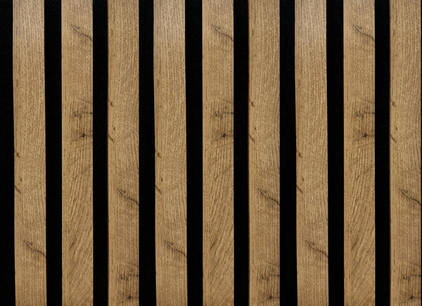 Listelli acustici in MDF Noce mis. 278 cm x 60 cm modello FLESSIBILE