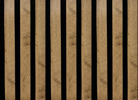 Listelli acustici in MDF Noce mis. 278 cm x 60 cm modello FLESSIBILE