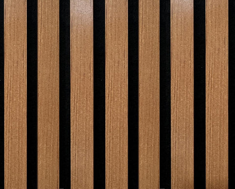 Listelli acustici in MDF Teak mis. 278 cm x 60 cm modello FLESSIBILE