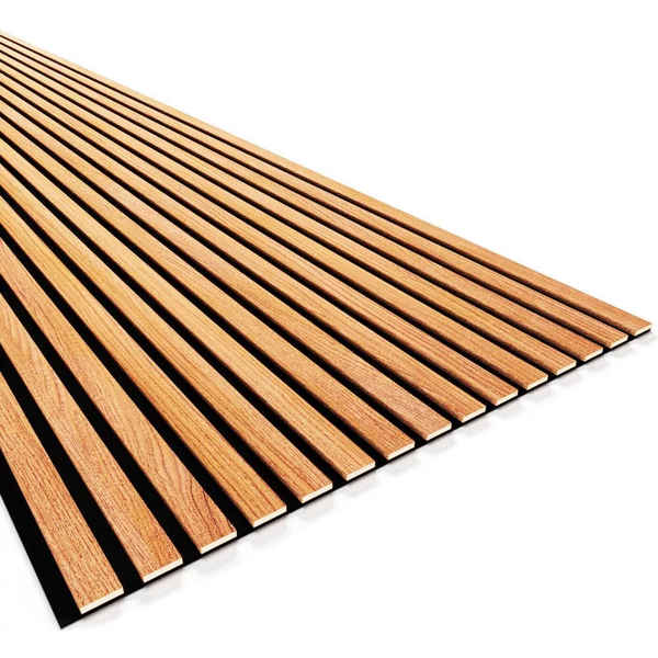 Listelli acustici in MDF Teak mis. 278 cm x 60 cm modello FLESSIBILE