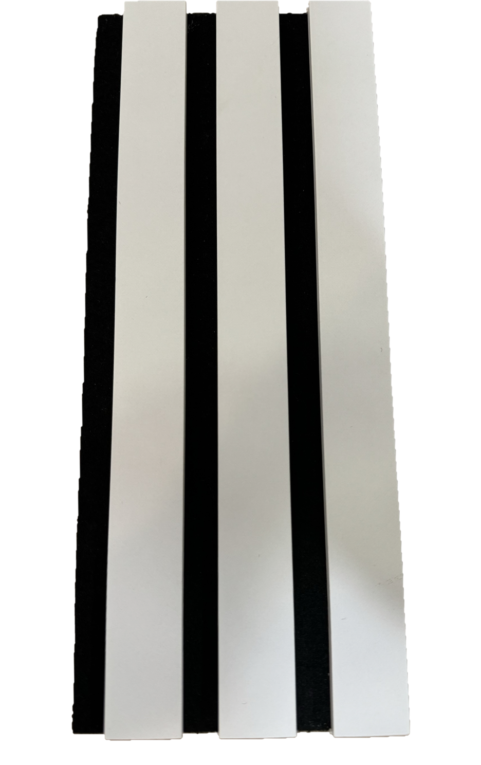 Listelli acustici in MDF Bianco mis. 278 cm x 60 cm modello FLESSIBILE