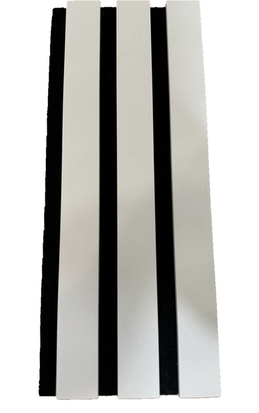 Listelli acustici in MDF Bianco mis. 278 cm x 60 cm modello FLESSIBILE