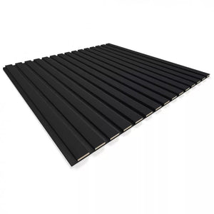 Listelli acustici in MDF Black mis. 60 cm x 60 cm modello QUADRO FLESSIBILE