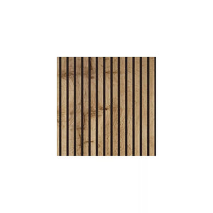 Listelli acustici in MDF Noce mis. 60 cm x 60 cm modello QUADRO FLESSIBILE
