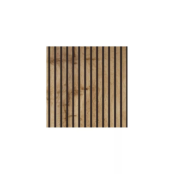 Listelli acustici in MDF Noce mis. 60 cm x 60 cm modello QUADRO FLESSIBILE