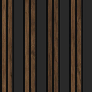 Listelli acustici in MDF Black & Catania mis. 278 cm x 60 cm modello FLESSIBILE