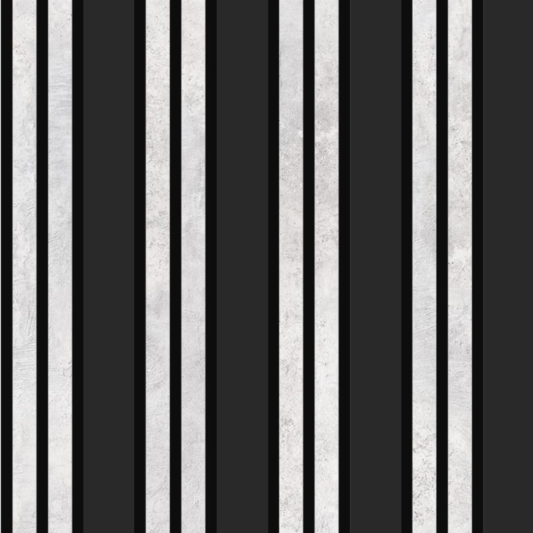 Listelli acustici in MDF Black &amp; Chicago mis. 278 cm x 60 cm modello FLESSIBILE