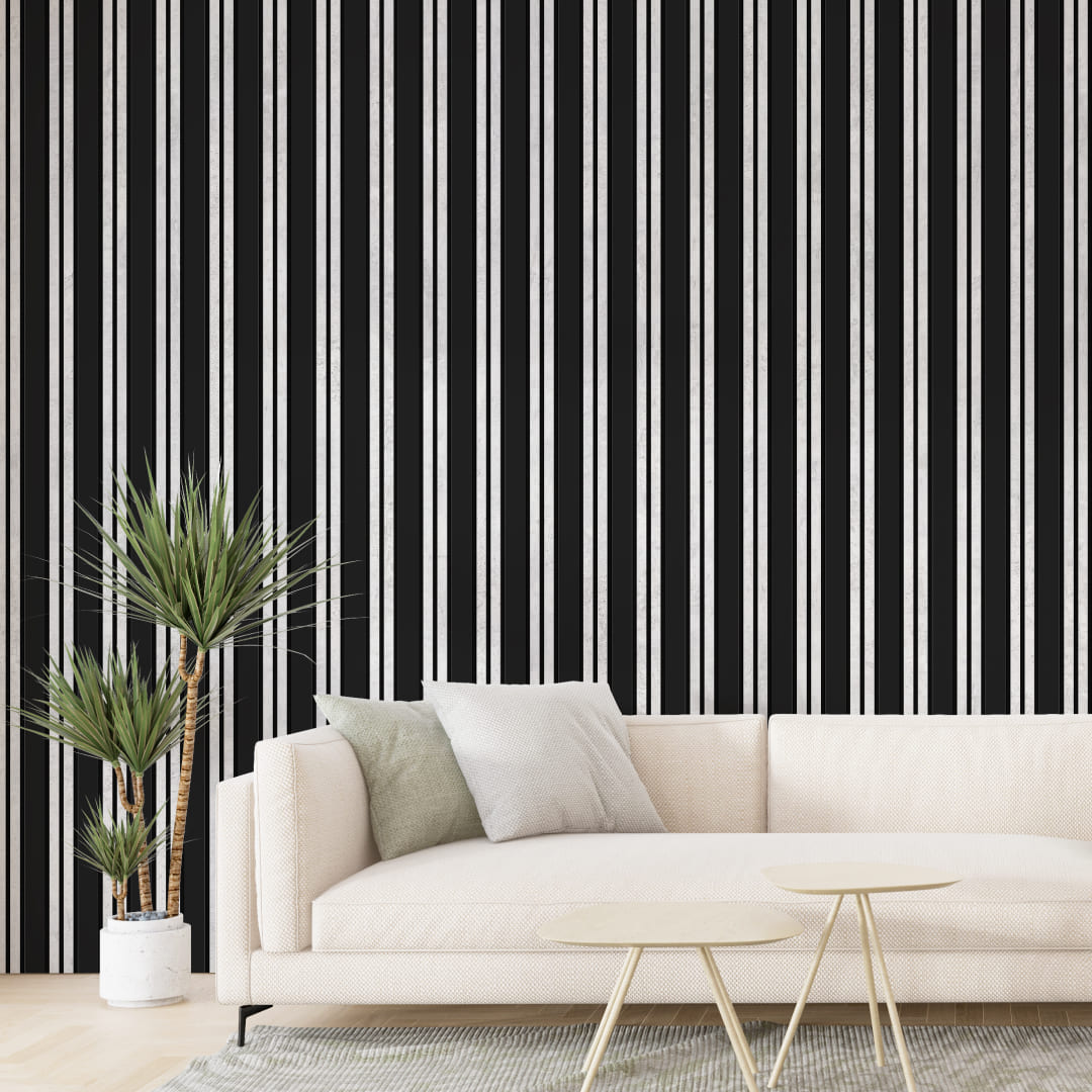 Listelli acustici in MDF Black &amp; Chicago mis. 278 cm x 60 cm modello FLESSIBILE