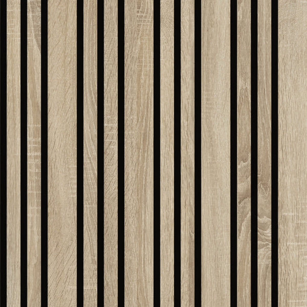 Listelli acustici in MDF Naturale & Naturale mis. 278 cm x 60 cm modello FLESSIBILE