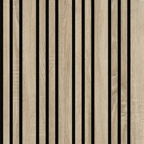 Listelli acustici in MDF Naturale & Naturale mis. 278 cm x 60 cm modello FLESSIBILE