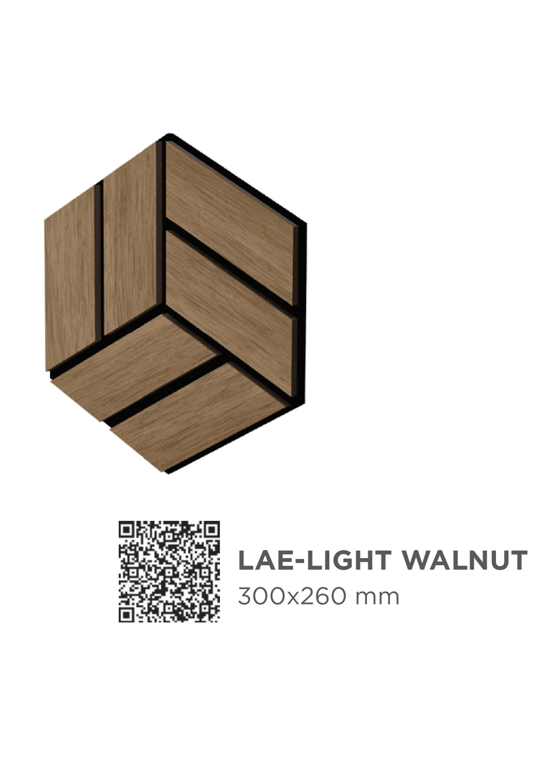 Pannello acustico Lymer Exagon Ard Italia 30 cm x 26 cm colore LIGHT WALNUT