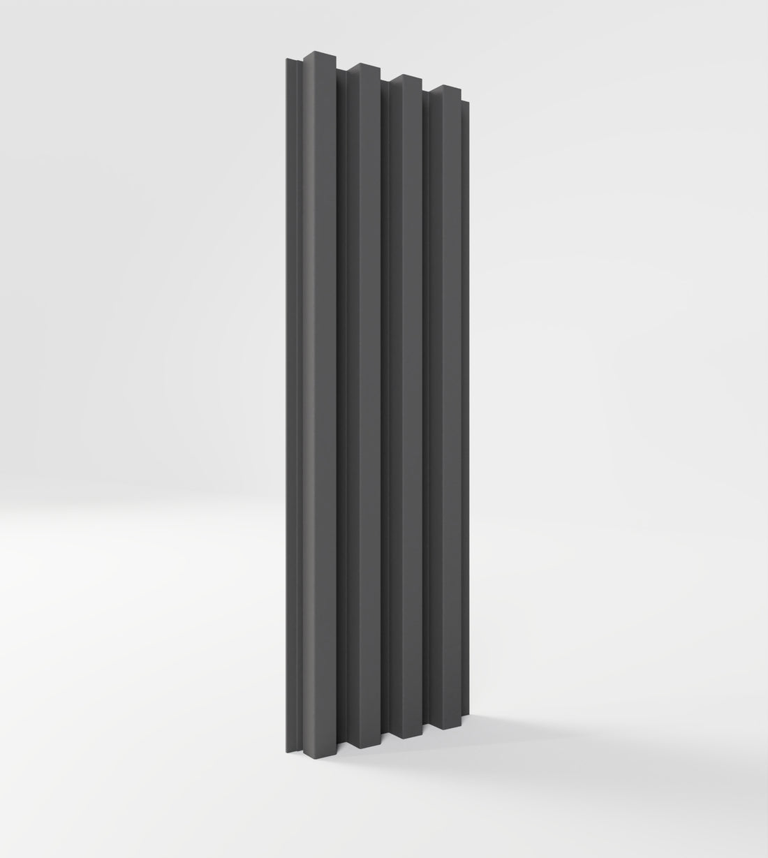 Listelli in PVC per interni ed esterni cod. 428 ANTRACITE mis.17,3X2,4X295 cm