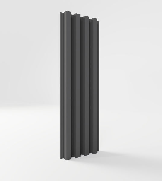 Listelli in PVC per interni ed esterni cod. 428 ANTRACITE mis.17,3X2,4X295 cm