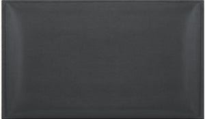 Pannello 3D in velluto idrorepellente 30 x 60 cm colore Grigio